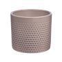 Ceramic plant pot CINZIA, dot pattern, light taupe, 4.8"/12,3cm, Ø5.3"/13,5cm
