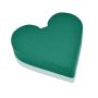 OASIS® Wet floral foam Heart, wedding decoration, polystyrene rigid foam floor, green, 17"x16"x2.4"/42x40x6cm