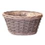 Flower basket NAZARIO, grey, 4.7"/12cm, Ø9"/24cm
