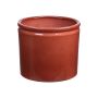 Planter ALCHIBA, ceramic, red-brown, 10"/25,7cm, Ø11"/27,8cm