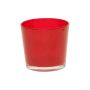 Plant pot ALENA, glass, wine red, 3.7"/9,5cm, Ø4.5"/11,5cm