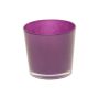 Plant pot ALENA, glass, dark purple, 3.7"/9,5cm, Ø4.5"/11,5cm