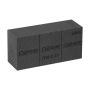 OASIS® Black Ideal Maxlife Wet floral foam Brick with cutting lines, black, 9"x4.3"x3"/23x11x7,5cm