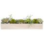 Artificial arrangement of succulents TENTAR, cement bowl, green, 7"/18cm