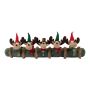 Christmas Draught excluder AMANTA with Rentieren, brown, 35"x5.9"x5.9"/90x15x15cm