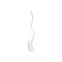 Design Vase WALENTINA in wave shape, white, 158cm, Ø20cm