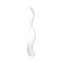 Design Vase WALENTINA in wave shape, white, 130cm, Ø20cm
