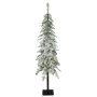 Artificial fir tree Hochstamm MOLDE DELUXE, snow-covered, LEDs, 4ft/120cm, Ø8"/20cm
