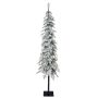 Artificial fir tree Hochstamm MOLDE DELUXE, snow-covered, LEDs, 5ft/150cm, Ø12"/30cm