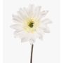 Artificial Gerbera FRALWE, Eco Collection, white, 65cm, Ø13cm