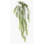 Artificial plant: ZALGEN shield fern on a stake, with roots, hanging, green, 5ft/150cm
