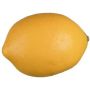 Decorative fruit Lemon KUNFER, yellow, 3.3"/8,5cm, Ø2.2"/5,5cm