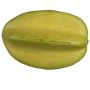 Decorative fruit Star fruit LOKNA, light yellow-green, 4.1"/10,5cm, Ø3.1"/8cm