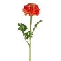 Artificial flower Ranunculus GRINTEL, orange, 18"/45cm