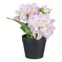 Artificial flower Dahlia TRULFER in decorative pot, light pink, 5.5"/14cm