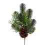 Artificial fir and cypress arrangement DRAMON, cones, green, 18"/45cm