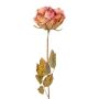 Decorative flower Rose PANSOK, dry look, pink, 22"/55cm