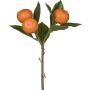 Artificial tangerine branch SHARLEEN with fruit, orange, 25cm