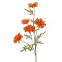 Decorative branch Chrysanthemum PRUDENCE, Eco Collection, orange-yellow, 30"/75cm, Ø2"-2.6"/5-6,5cm