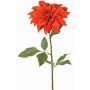 Decorative dahlia PHILLIPPA, Eco Collection, red-orange, 26"/65cm, Ø5.9"/15cm