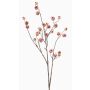 Decorative branch, FRAVON potato rose with rose hips, peach-pink, 3ft/100cm