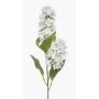 Artificial hydrangea branch XELMAR, white, 75cm