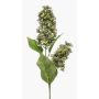 Artificial hydrangea branch XELMAR, green-purple, 75cm