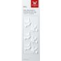 ARIANNA wax ornament – pair of doves, 3 pairs, white, 2.5 x 2 cm