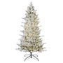 Artificial Slender Fir tree LUZERN SPEED DELUXE, snow-covered, LEDs, 230cm, Ø135cm