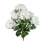 Artificial flower Hydrangea VITROS, spike, white, 20"/50cm
