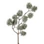 Decorative cedar branch ZELFER, frosted, white-green, 22"/55cm