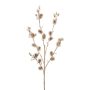 Decorative globe thistle branch FRONKA with pearls, champagne, 26"/65cm