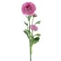 Artificial flower Ranunculus PROTO, fuchsia, 26"/65cm