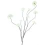 Decorative branch snowball GRIGO, cream, 4ft/125cm
