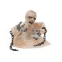 Halloween decoration mummy DIMARUS with chains, movement and sound function, LEDs, 40cm