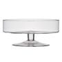 Bowl with stand CORIE EARTH, glass, clear, 5"/13cm, Ø11"/29cm
