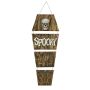 Halloween decoration ghost coffin ULBERT with skull, hanging, movement and sound function, LEDs, 5ft/150cm
