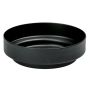FLORIDUS metal pillar candle holder, for candles up to Ø8cm, black, 3.5cm, Ø10cm
