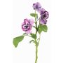 Decorative branch pansy SIANIE, violet-blue-white, 14"/35cm, Ø2"-2.6"/5-6.5cm