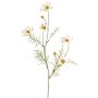 Artificial decorative basket branch PONGAU, white, 70cm, Ø5–7cm