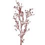 QUOLL decorative flax branch with ears, red, 65cm