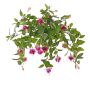 Artificial fuchsia KROUSIA, stem, pink-violet, 12"/30cm, Ø2"/5cm
