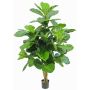 Artificial Ficus Lyrata APOKO, real trunks, green, 6ft/170cm