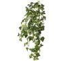 ARJANA artificial ivy hanging plant, with support stick, flame-retardant, green and white, 75cm