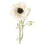 Artificial anemone OKAPI, white, 22"/55cm, Ø4"/10cm