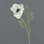 Artificial anemone OKAPI, white, 22"/55cm, Ø4"/10cm