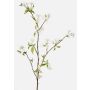 Decorative pear blossom branch CLIVE, blossoms, white, 4ft/115cm
