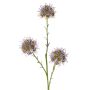 Artificial Allium branch ZEBU, purple, 65cm, Ø7cm
