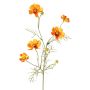 Artificial decorative basket branch PONGAU, orange, 70cm, Ø5–7cm
