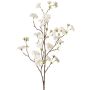 Artificial branch Ornamental peach KENZUN, flowers, white, 4ft/110cm